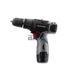 TALADRO Y DESTORNILLADOR MULTILASER 12V MALETÍN+ 2 BATERÍAS FE006