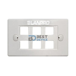 TAPA PLAST.DE 06 PUERTOS LANP LP-3317V6WH