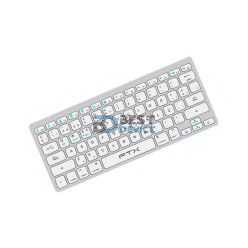 TECLADO BT FTXB1000 ULTRA SLIM POR/PLATA
