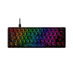 TECLADO USB GAMER HYPERX 4P5N4AA ABA ALLOY O. 60 MEC RED/ING/RGB NEG