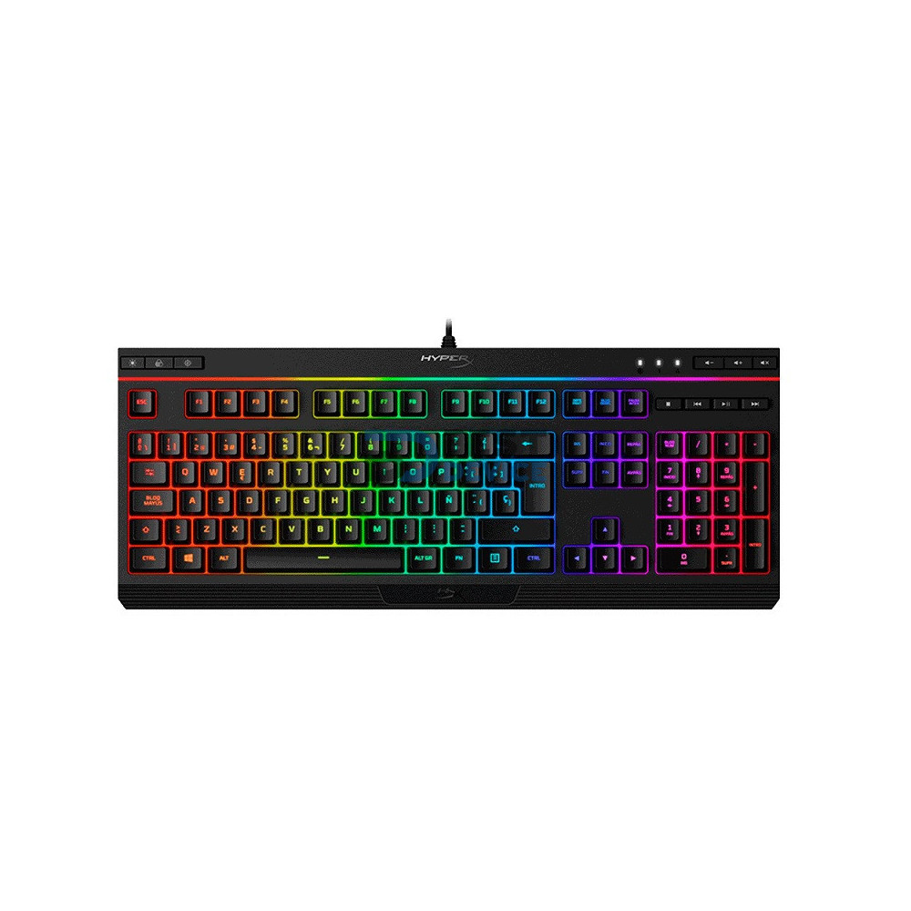 TECLADO USB GAMER HYPERX HX-KB5ME2-LA ALLOY CORE RGB/ESP TECLADO USB GAMER HYPERX HX-KB5ME2-LA ALLOY CORE RGB/ESP