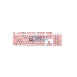 TECLADO+MOUSE WIR FTXGK600 POR/BLA-ROSA