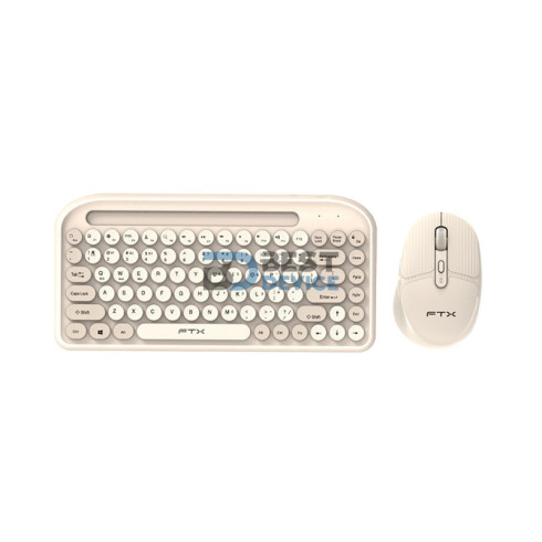 TECLADO+MOUSE WIR/BT FTXGK01 ESP/POP/GOLD 106074