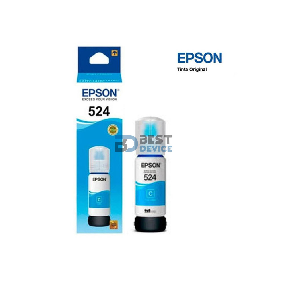 TINTA EPSON T524 220 CIANO L15150 T524220-AL 70ML TINTA EPSON T524 220 CIANO L15150 T524220-AL 70ML
