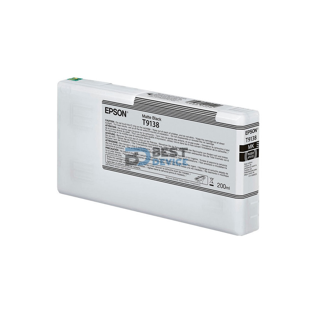 TINTA EPSON T913800 NEGRO MATTE P5000 TINTA EPSON T913800 NEGRO MATTE P5000