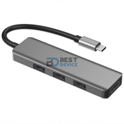 ADAPTADOR SATE USB TIPO C 7 EN 1 A-HUBC52