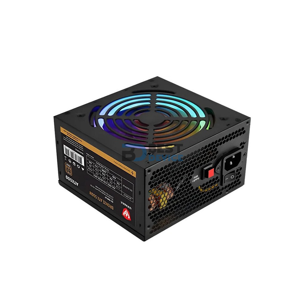 FUENTE SATE 500W ATX RGB BRONZE 80 PLUS