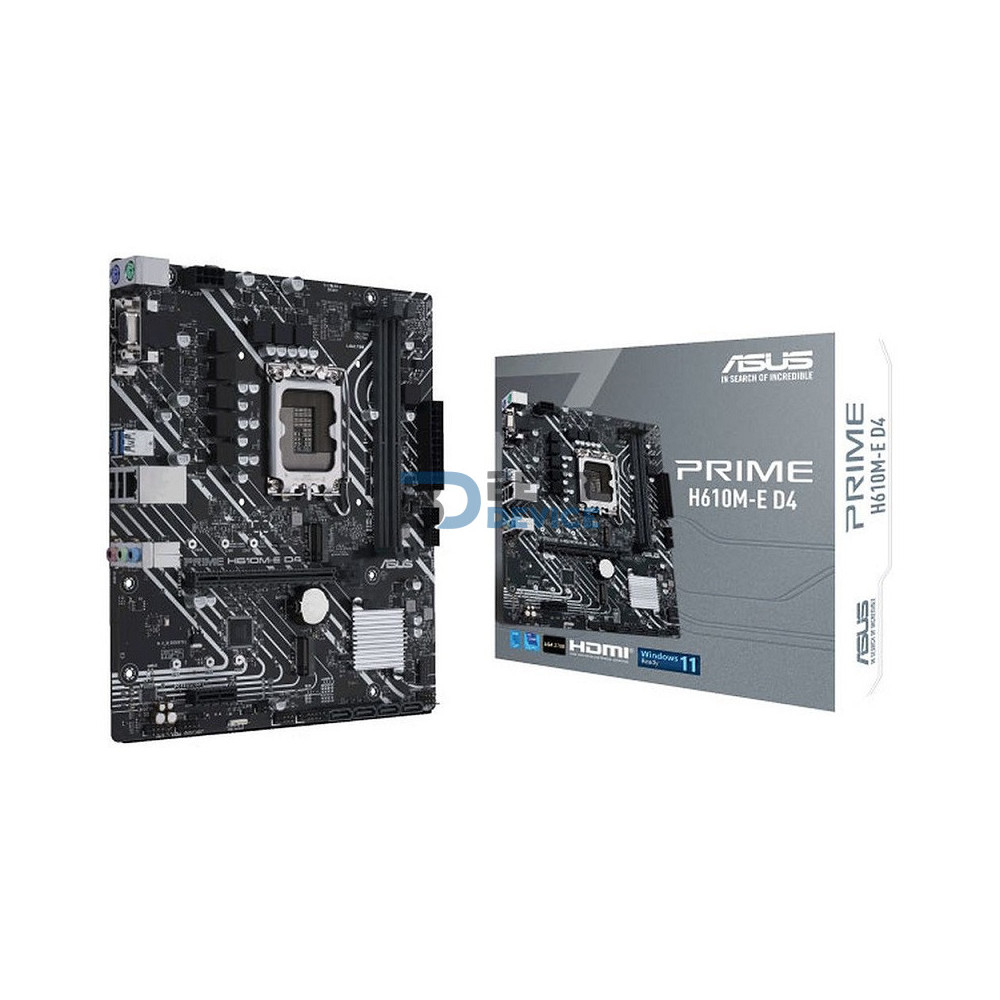 PLACA MADRE ASUS PRIME LGA1700 H610M-E D4 S/V/R/HDMI/DP PLACA MADRE ASUS PRIME LGA1700 H610M-E D4 S/V/R/HDMI/DP