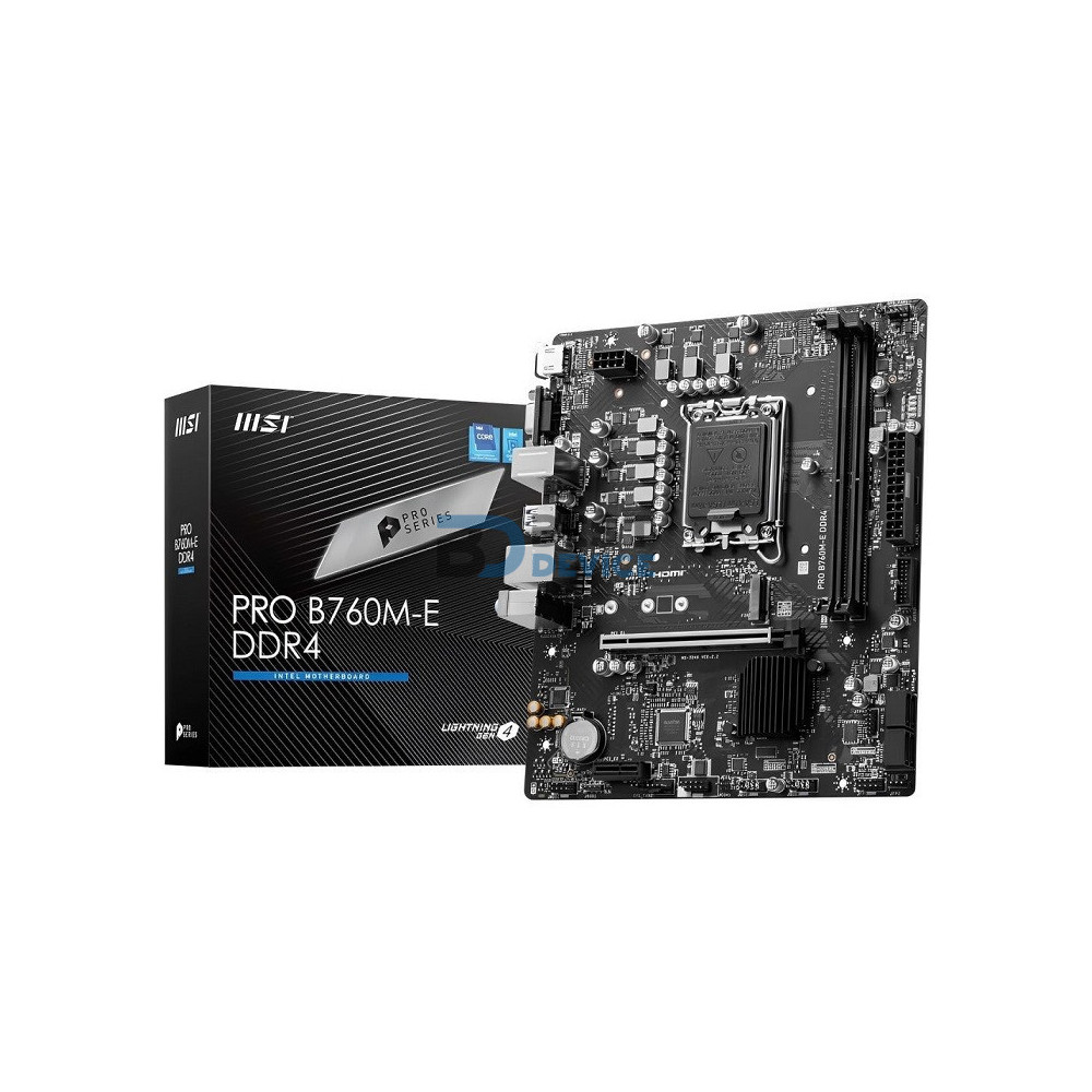 PLACA MADRE MSI PRO B760M-E LGA1700 DDR4 PLACA MADRE MSI PRO B760M-E LGA1700 DDR4