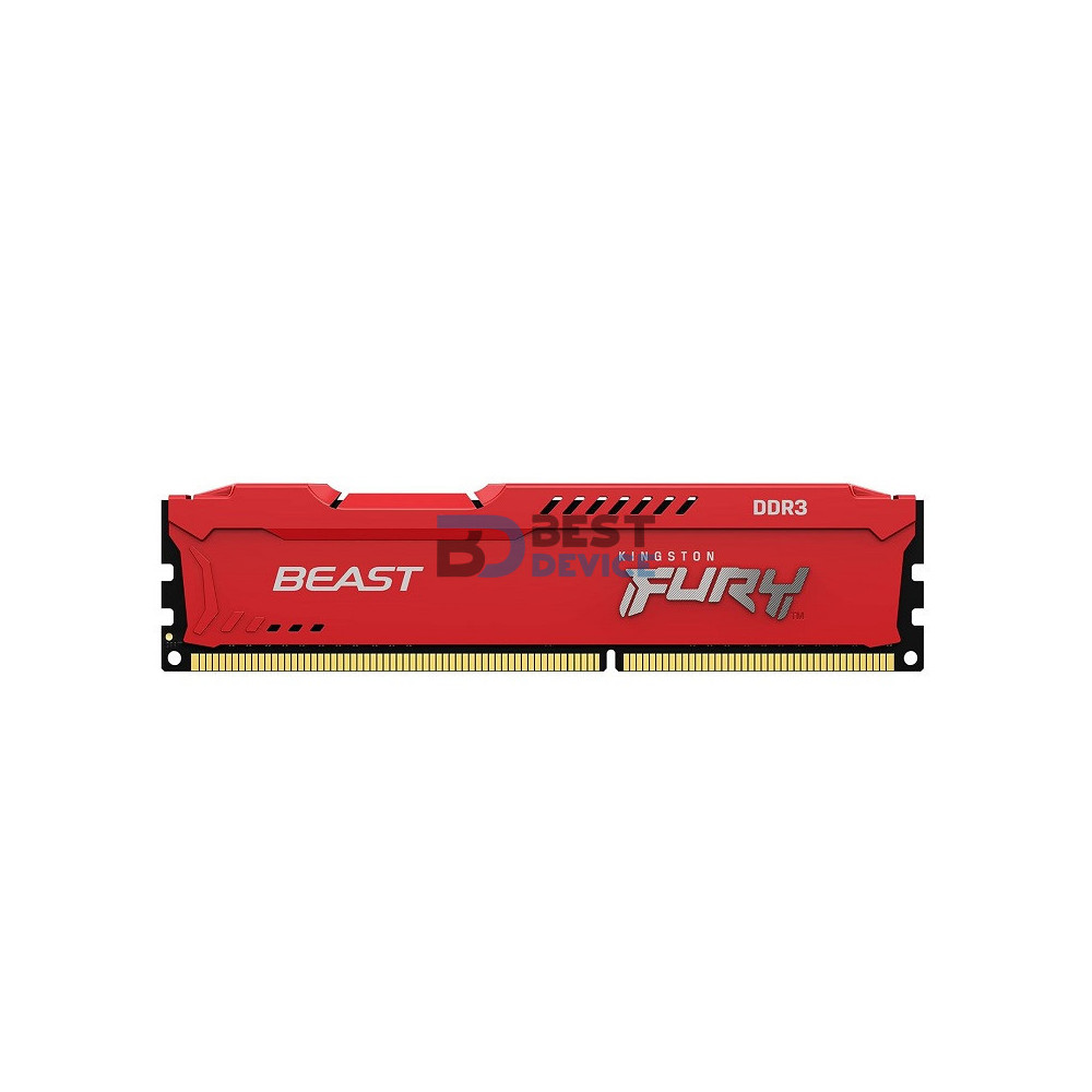 MEMORIA RAM KINGSTON DDR3 FURY BEAST 8GB 1600 MHZ ROJO MEMORIA RAM KINGSTON DDR3 FURY BEAST 8GB 1600 MHZ ROJO