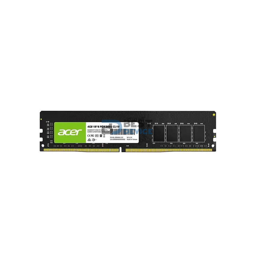 MEMORIA RAM ACER DDR4 4GB 2666 MHZ MEMORIA RAM ACER DDR4 4GB 2666 MHZ