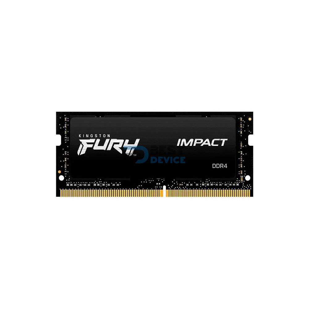 MEMORIA RAM PARA NOTEBOOK DDR4 KINGSTON 16G 3200 FURY IMPACT BK KF432S20IB/16 MEMORIA RAM PARA NOTEBOOK DDR4 KINGSTON 16G 3200 FURY IMPACT BK KF432S20IB/16