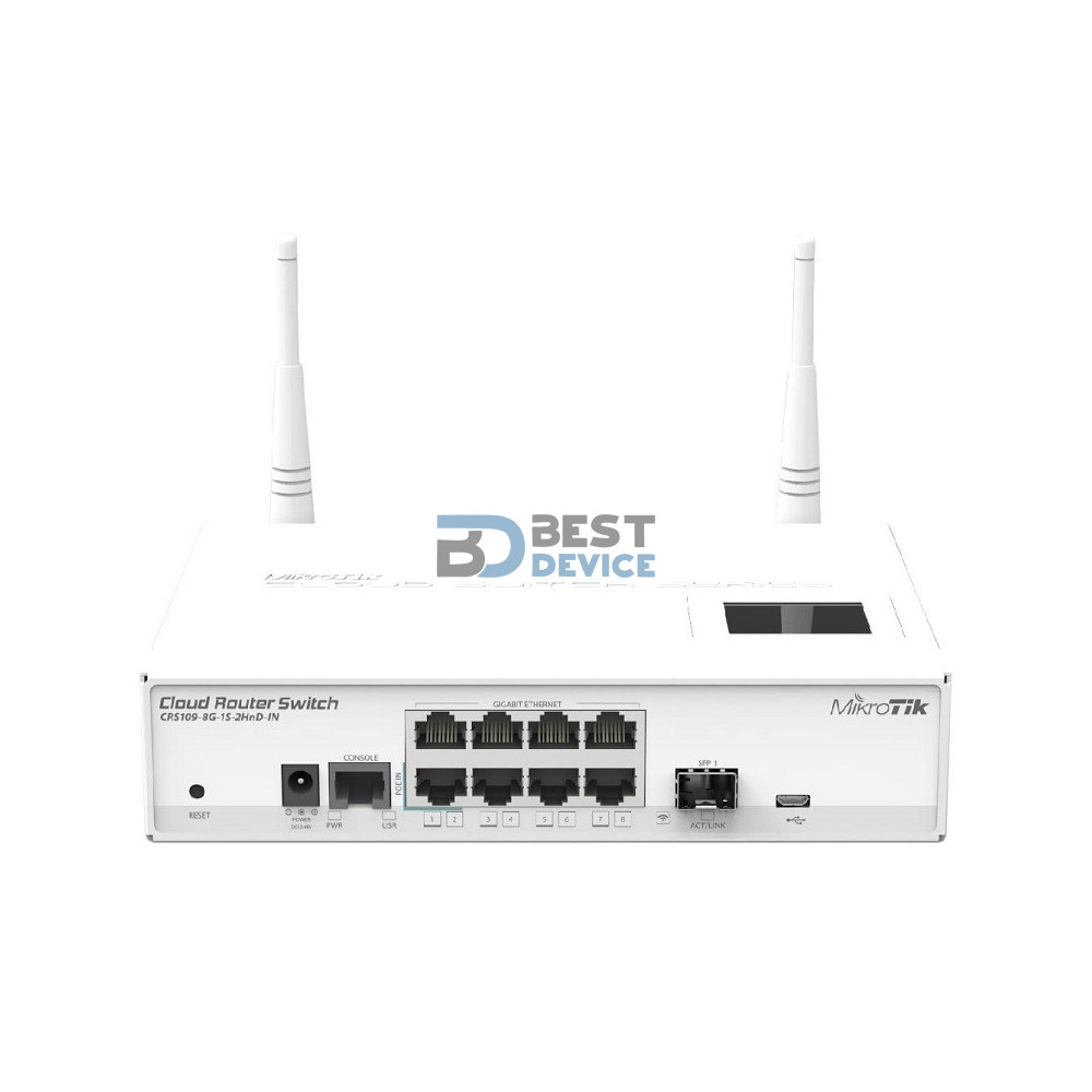 ROUTER SWITCH MIKROTIK CLOUD CRS109-8G-1S-2HND-IN ROUTER SWITCH MIKROTIK CLOUD CRS109-8G-1S-2HND-IN