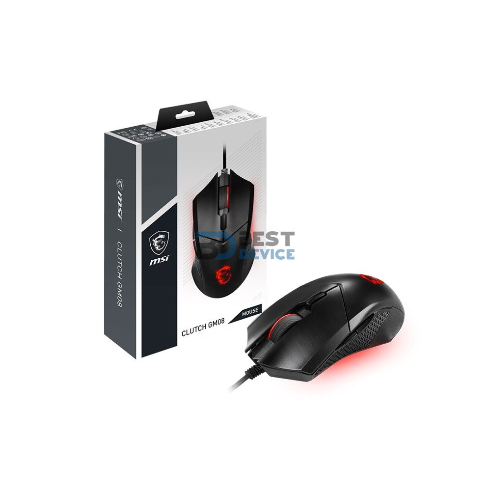 MOUSE GAMER MSI CLUTCH GM08 MOUSE GAMER MSI CLUTCH GM08