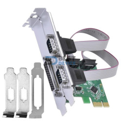 PLACA PCIe CON 2 SALIDAS SERIAL Y 1 PARALELO