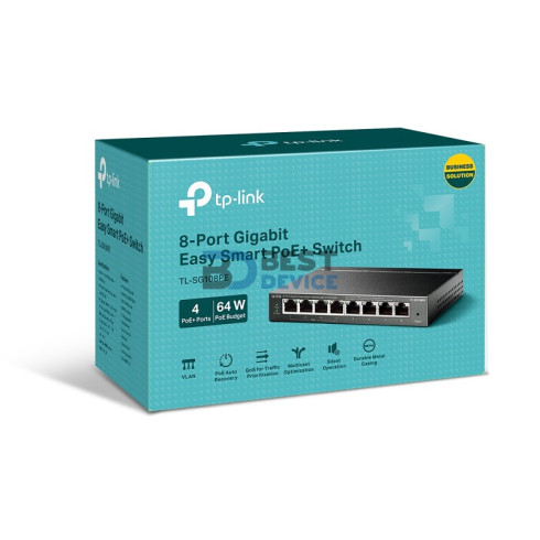 HUB SWITCH TP-LINK 8P G-LAN TL-SG108PE POE