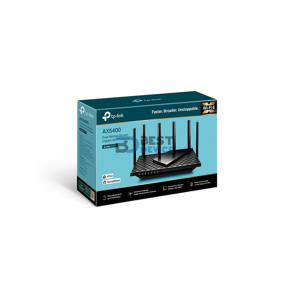 ROUTER TP-LINK ARCHER AX73 AX5400 ROUTER TP-LINK ARCHER AX73 AX5400