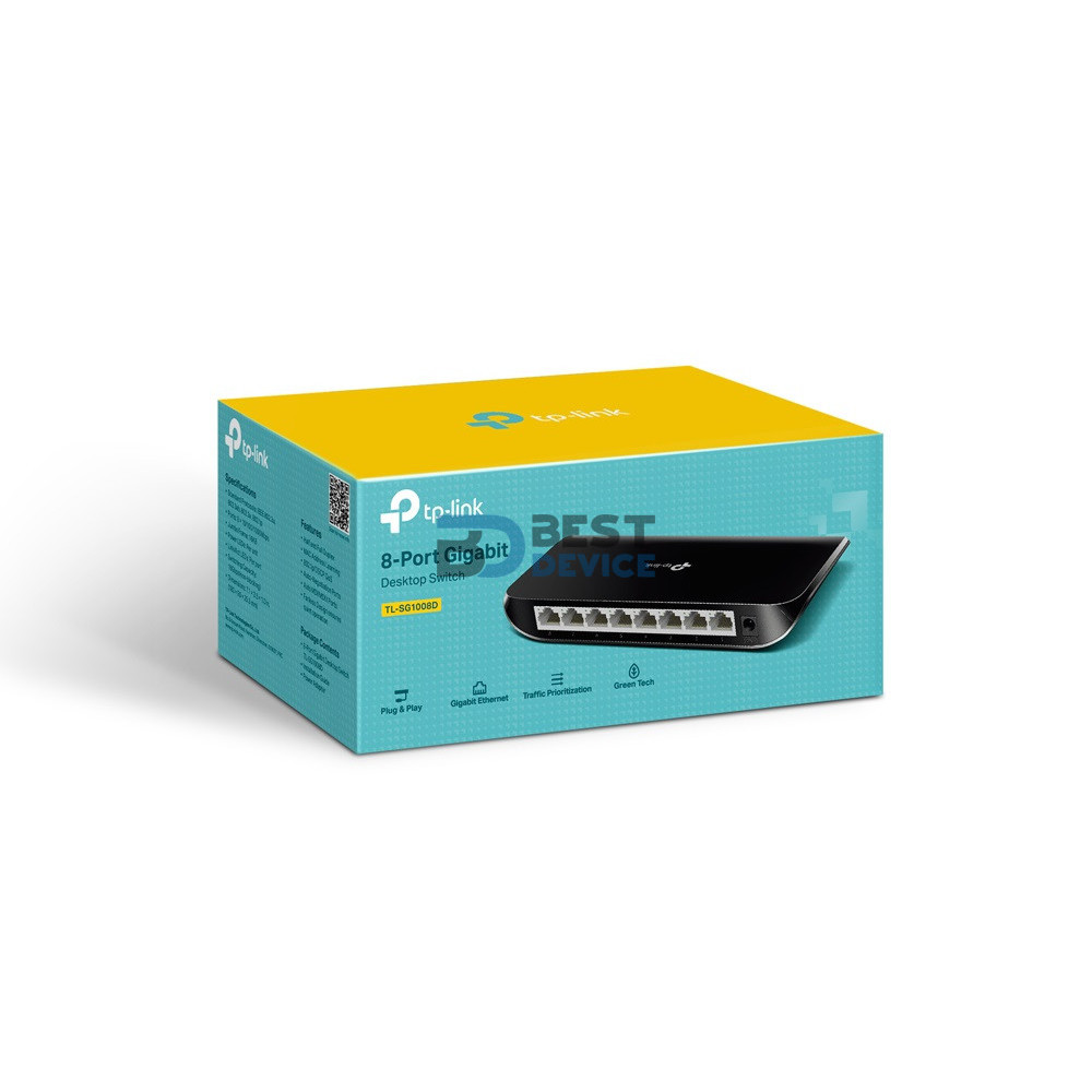 SWITCH TP-LINK 8 G-LAN TL-SG1008D SWITCH TP-LINK 8 G-LAN TL-SG1008D