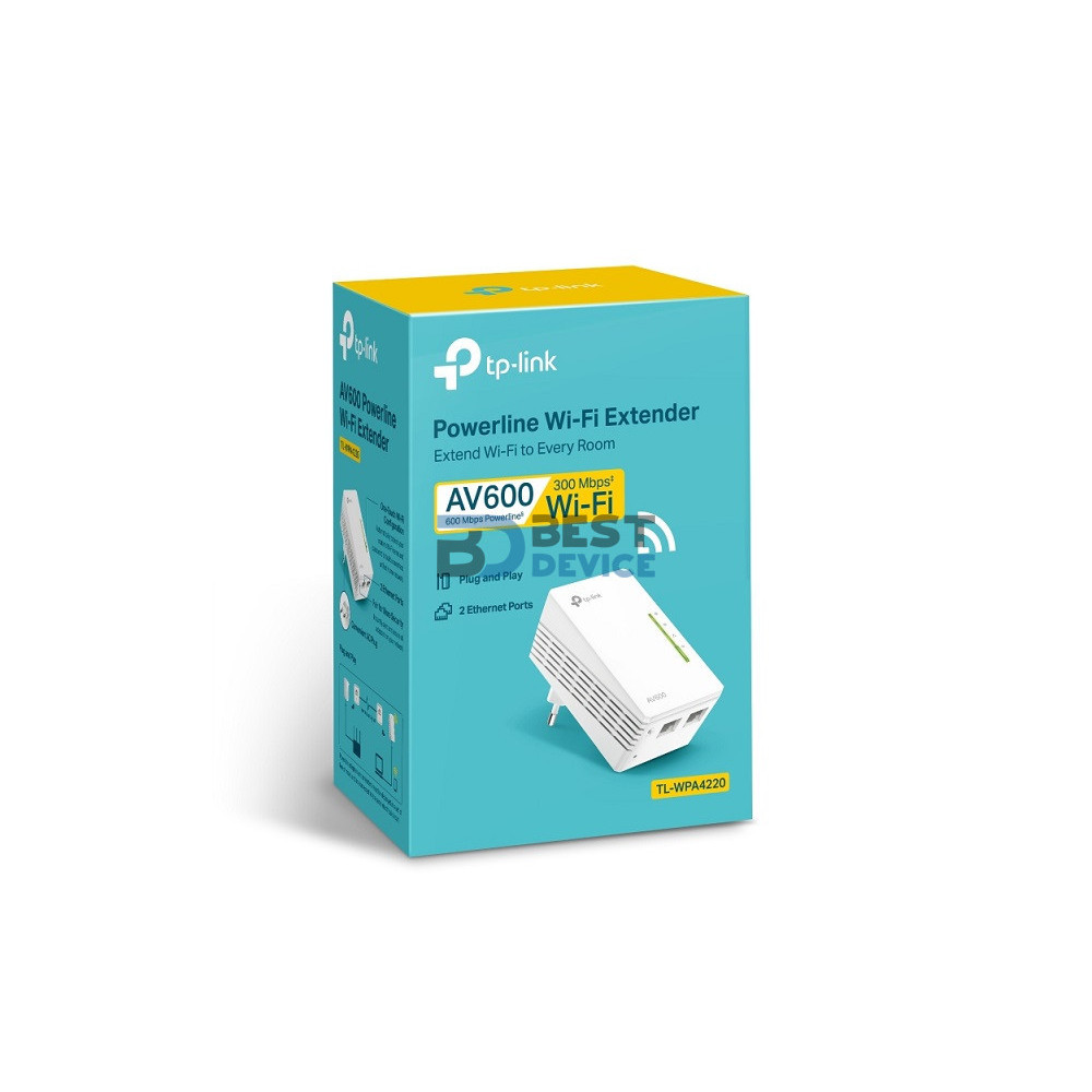 EXTENSOR POWERLINE TP-LINK TL-WPA4220 AV600 300MBPS EXTENSOR POWERLINE TP-LINK TL-WPA4220 AV600 300MBPS