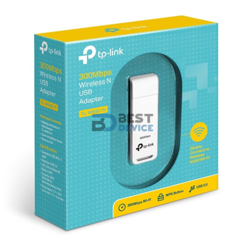 ADAPTADOR INALÁMBRICO TP-LINK NE USB TL-WN821N 300MBPS