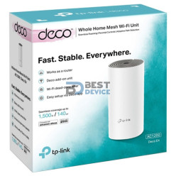 TP-LINK WIFI 5 DECO E4(1-PACK) WHOLE-HOME MESH AC1200