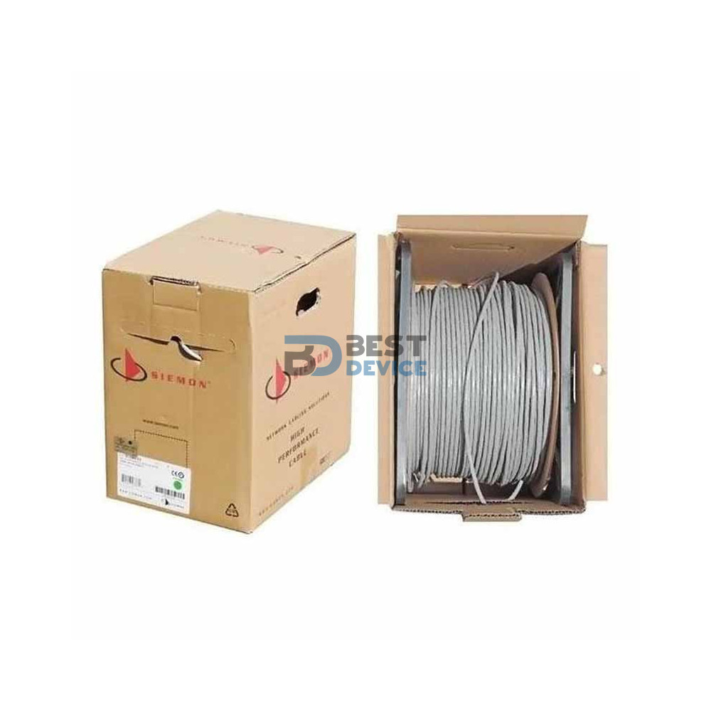 CABLE UTP CAT6 SIEMON ROLLO 305MT GRIS CABLE UTP CAT6 SIEMON ROLLO 305MT GRIS