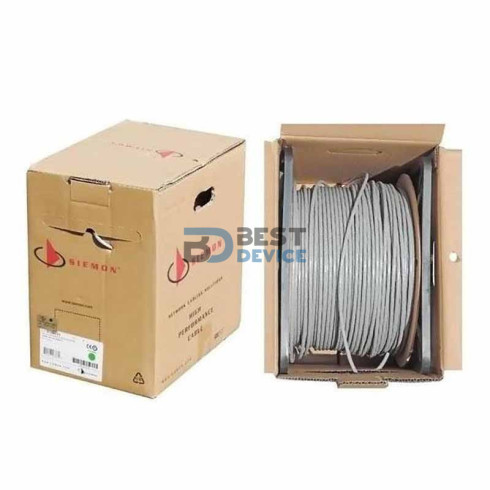 CABLE UTP CAT6 SIEMON ROLLO 305MT GRIS
