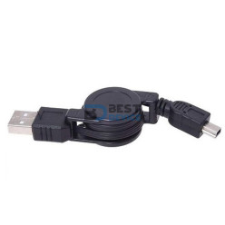CABLE SATE RETRACTIL USB-A (M) A MINI USB (M) AL09
