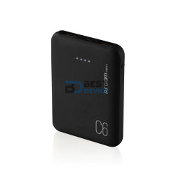 CARGADOR PORTÁTIL ARGOMTECH ARG-PB-1136BK 6000mAh NEGRO