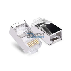 CONECTOR RJ45 CAT5/6 METAL MACHO x 100U