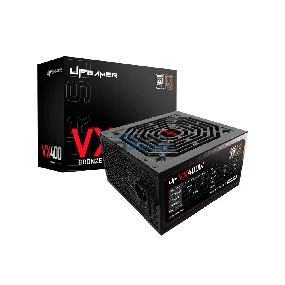 FUENTE UP GAMER VX400 80PLUS BORZE 400W FUENTE UP GAMER VX400 80PLUS BORZE 400W