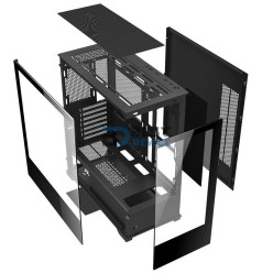 GABINETE GAMER MTEK MCG-AIR01-B VIDRIO 1 FAN ARGB NEGRO