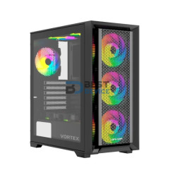 GABINETE UP GAMER VORTEX ATX TEMPERED SIN FUENTE