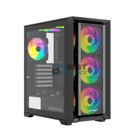 GABINETE UP GAMER VORTEX ATX TEMPERED SIN FUENTE