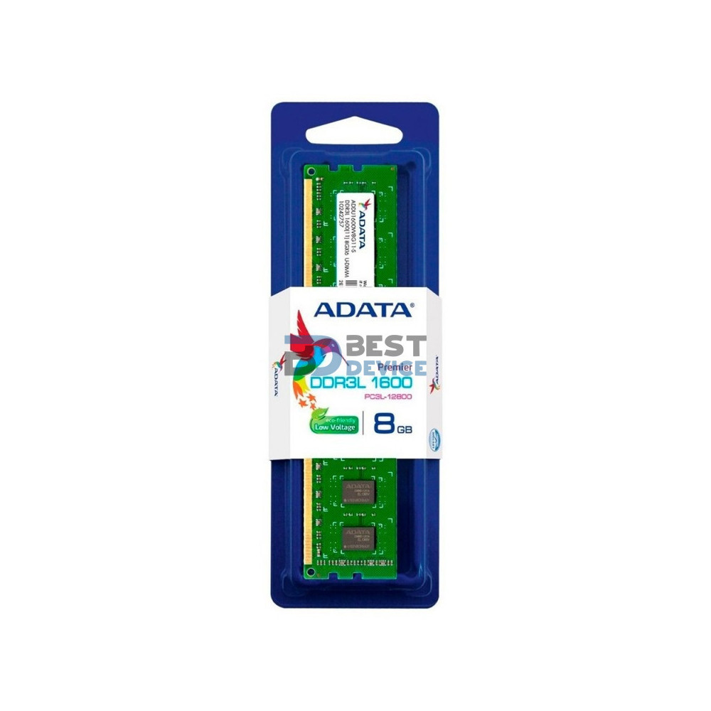 MEMORIA RAM ADATA DDR3L 8GB 1600MHZ MEMORIA RAM ADATA DDR3L 8GB 1600MHZ