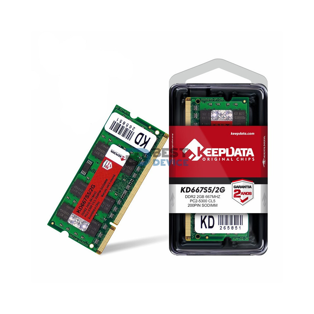MEMORIA RAM PARA NOTEBOOK DDR2 KEEPDATA 2GB 667MHZ MEMORIA RAM PARA NOTEBOOK DDR2 KEEPDATA 2GB 667MHZ