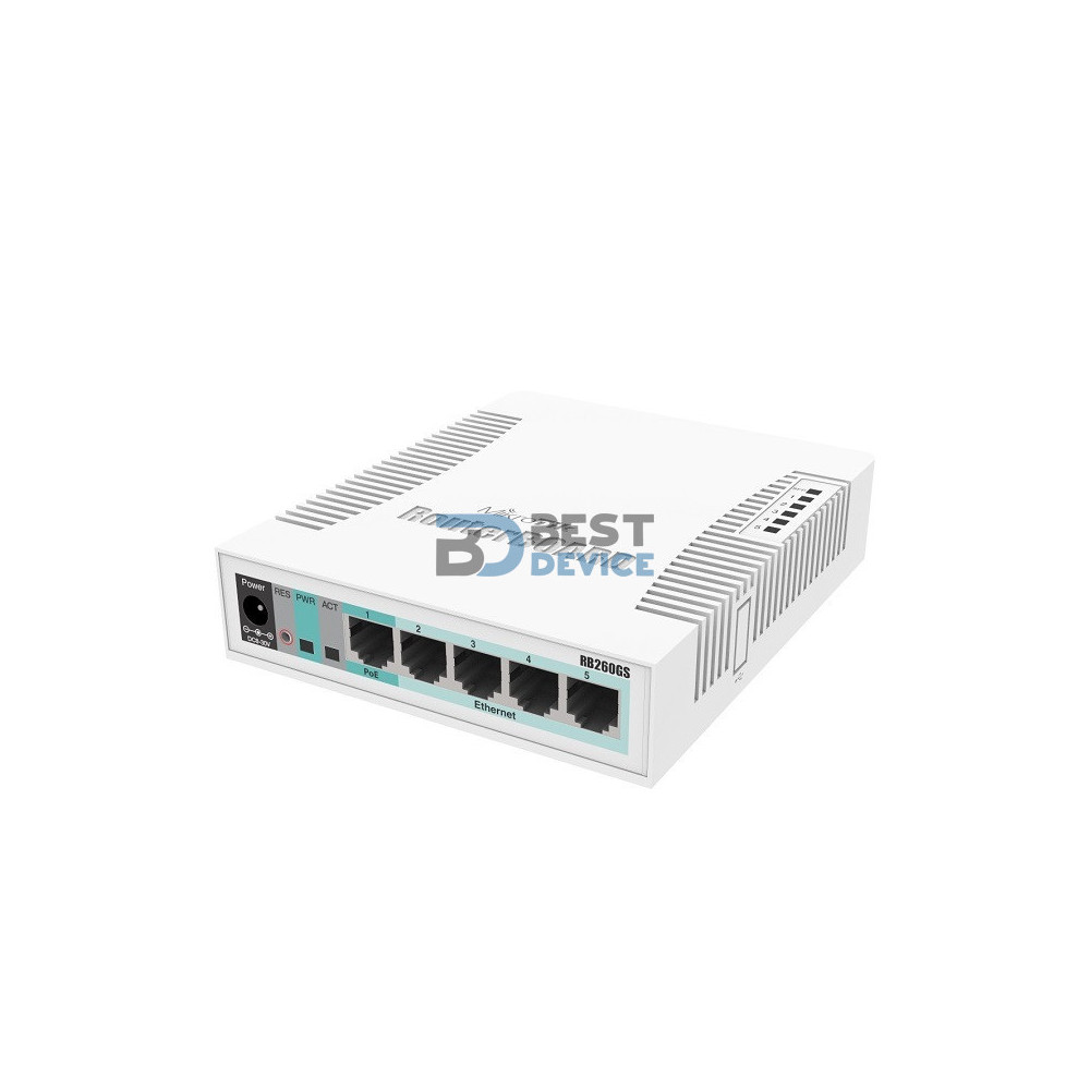 ROUTERBOARD MIKROTIK RB260GS 5P GIGA+SFP ROUTERBOARD MIKROTIK RB260GS 5P GIGA+SFP