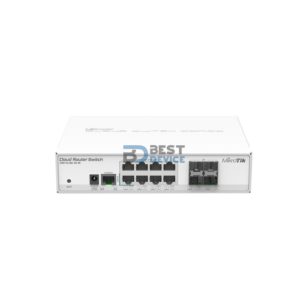 SWITCH MIKROTIK CLOUD CRS112-8G-4S-IN SWITCH MIKROTIK CLOUD CRS112-8G-4S-IN
