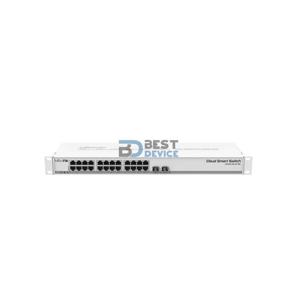 SWITCH MIKROTIK CLOUD SMART CSS326-24-2S+RM SWITCH MIKROTIK CLOUD SMART CSS326-24-2S+RM