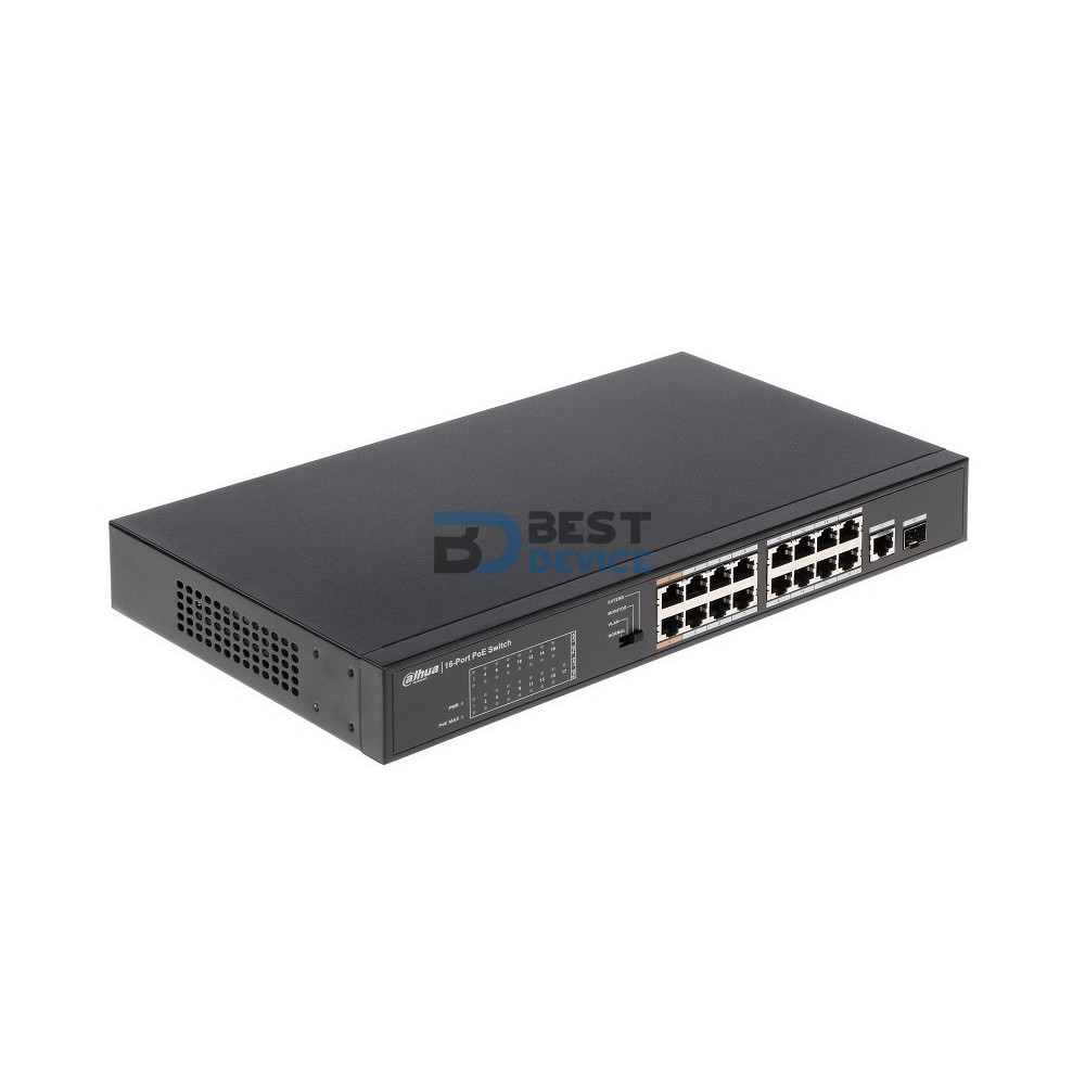 SWITCH DAHUA PFS3117 PoE 16 PTOS SWITCH DAHUA PFS3117 PoE 16 PTOS