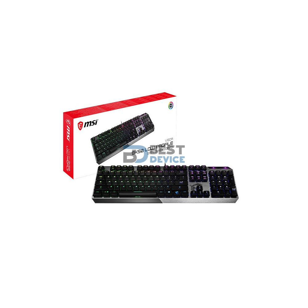 TECLADO GAMER MSI VIGOR GK50 LOW PROFILE TECLADO GAMER MSI VIGOR GK50 LOW PROFILE