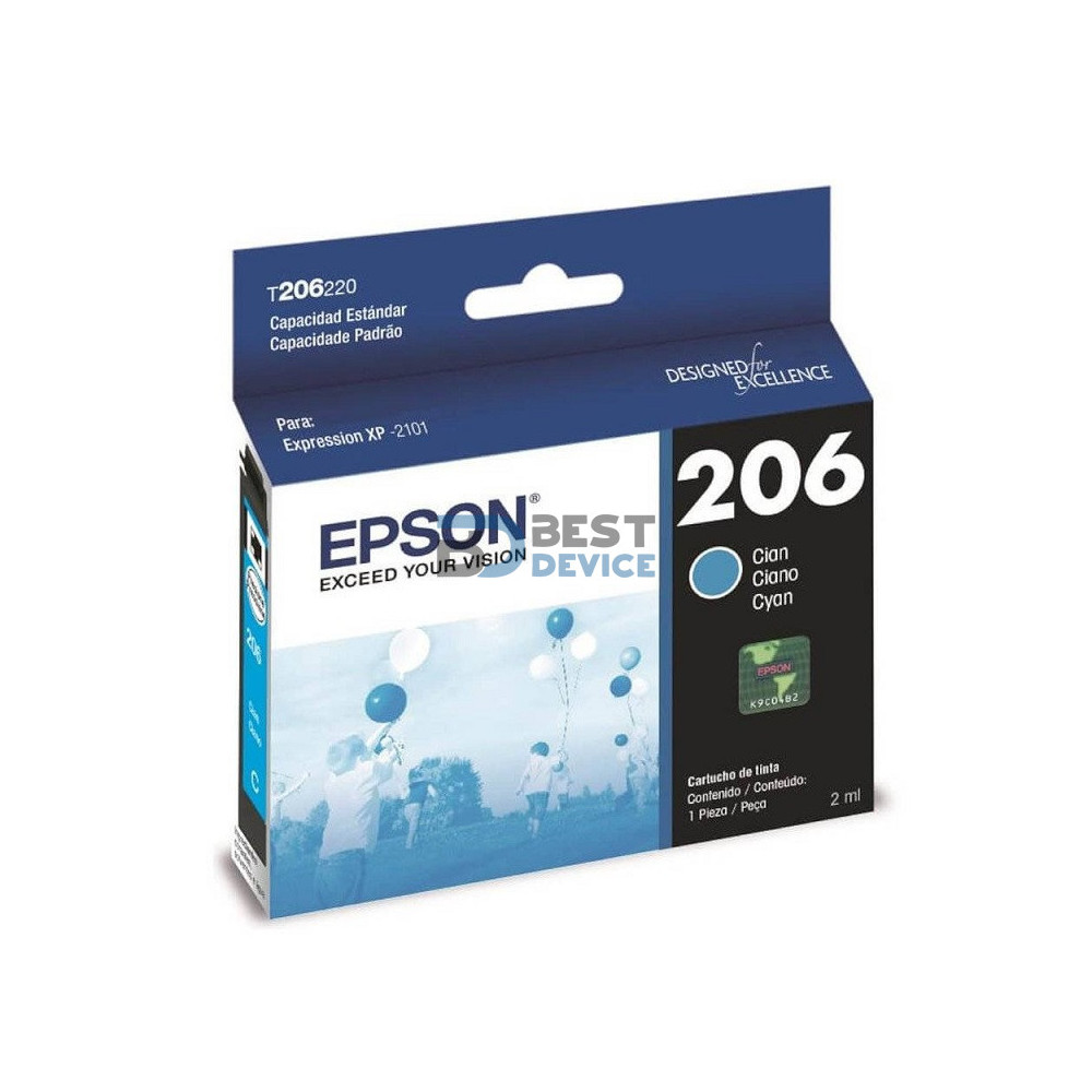 TINTA EPSON T206220-AL CYAN XP-2101 TINTA EPSON T206220-AL CYAN XP-2101