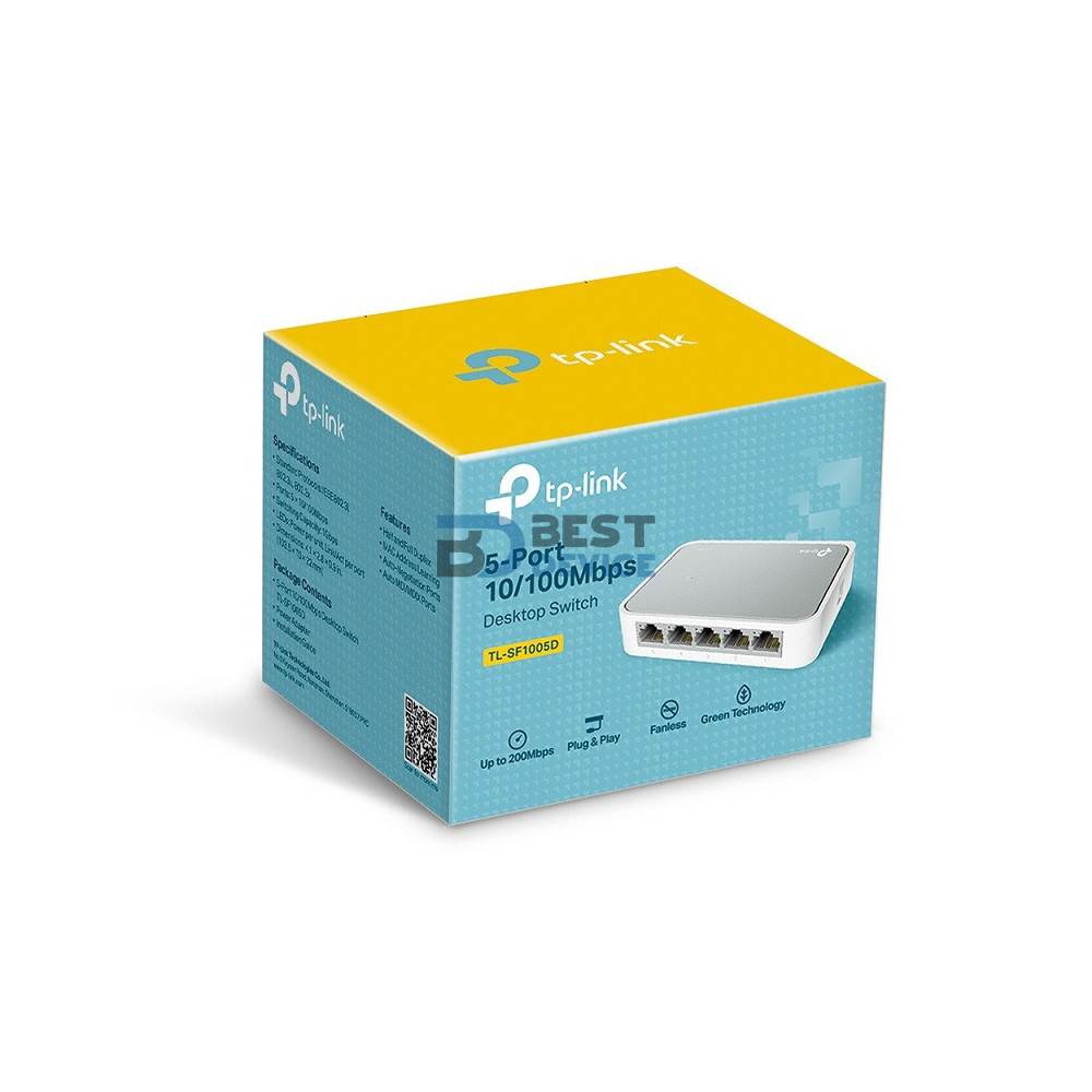 SWITCH TP-LINK 5P LAN TL-SF1005D SWITCH TP-LINK 5P LAN TL-SF1005D