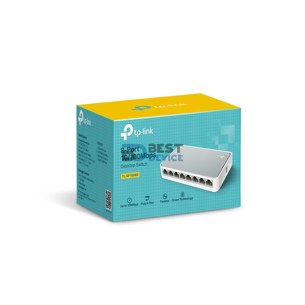 SWITCH TP-LINK 8P LAN TL-SF1008D SWITCH TP-LINK 8P LAN TL-SF1008D