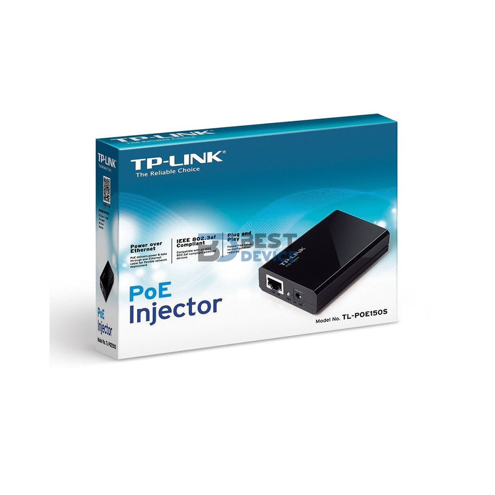 INYECTOR POE TP-LINK G-LAN TL-PoE150S 48V 15.4W INYECTOR POE TP-LINK G-LAN TL-PoE150S 48V 15.4W
