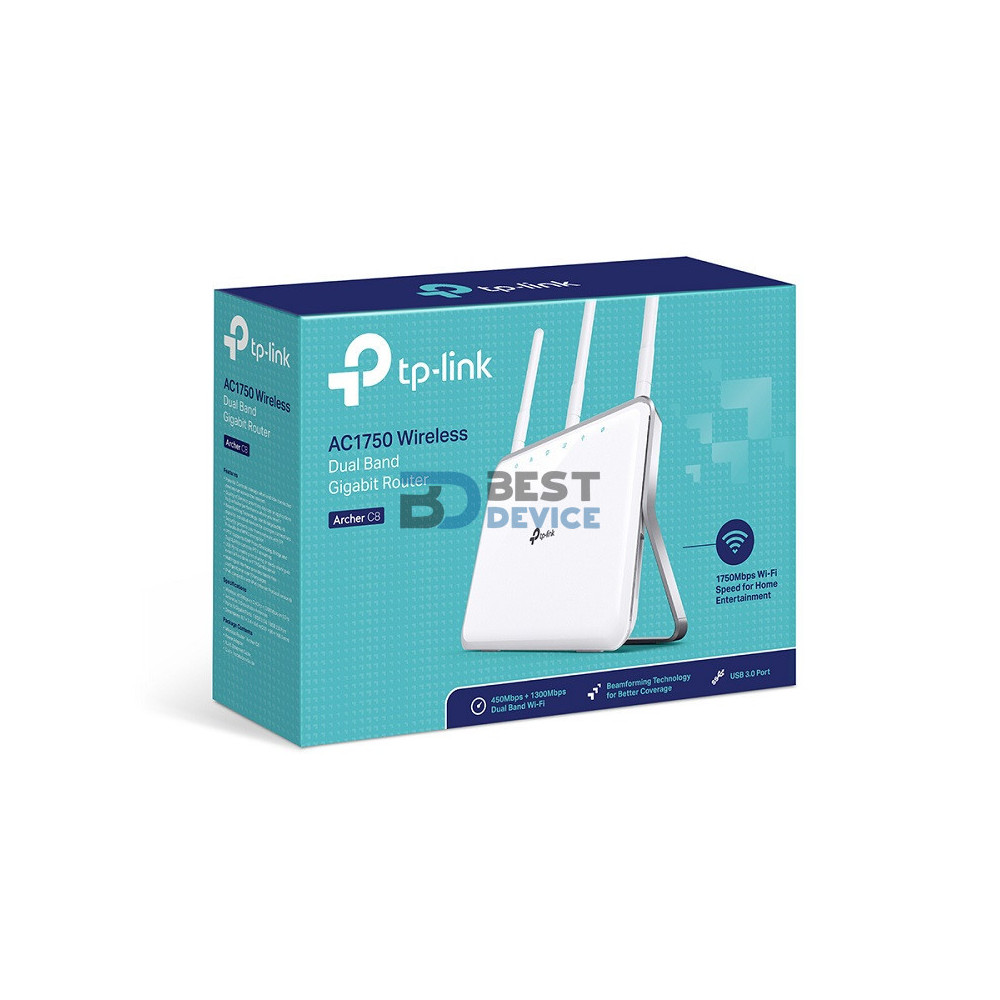 ROUTER TP-LINK W ARCHER C8 AC1750 DUAL BAND ROUTER TP-LINK W ARCHER C8 AC1750 DUAL BAND