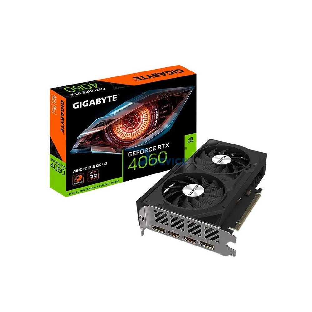TARJETA GRÁFICA GIGABYTE RTX4060 WINDFORCE OC 8G/GDDR6/128BIT TARJETA GRÁFICA GIGABYTE RTX4060 WINDFORCE OC 8G/GDDR6/128BIT