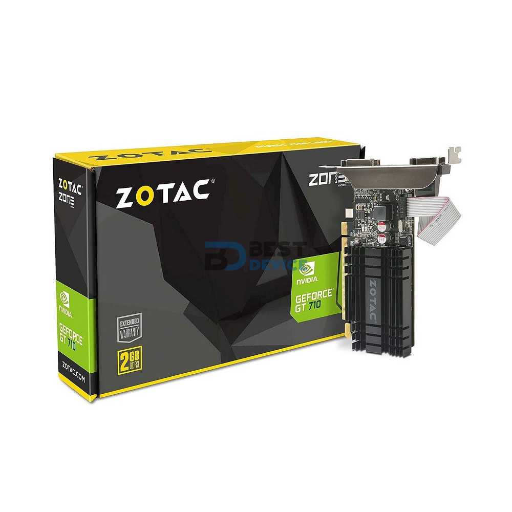 TARJETA GRÁFICA ZOTAC 2GB GT710/DDR3/64bit 954/1600 TARJETA GRÁFICA ZOTAC 2GB GT710/DDR3/64bit 954/1600