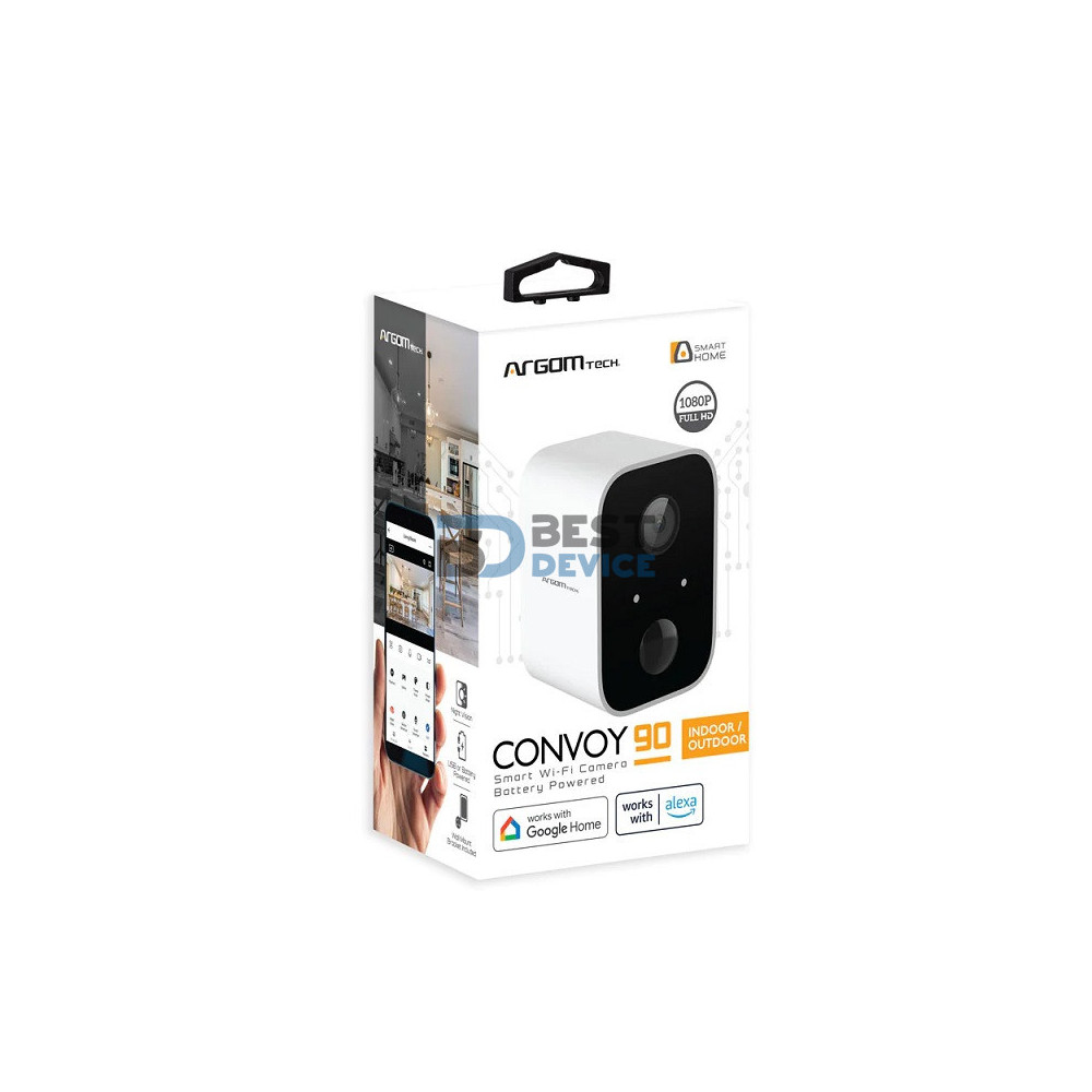 CÁMARA ARGOMTECH ARG-SV-8090WT FHD 1080P CONVOY 90 SMART WIF CÁMARA ARGOMTECH ARG-SV-8090WT FHD 1080P CONVOY 90 SMART WIF