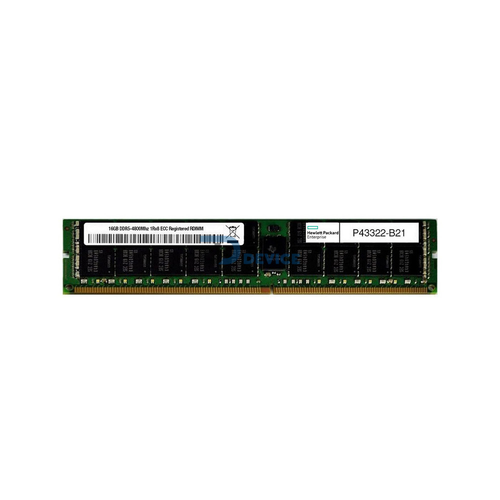 HPE 16GB 1Rx8 PC5-4800B-R SMART KIT P43322-B21 HPE 16GB 1Rx8 PC5-4800B-R SMART KIT P43322-B21